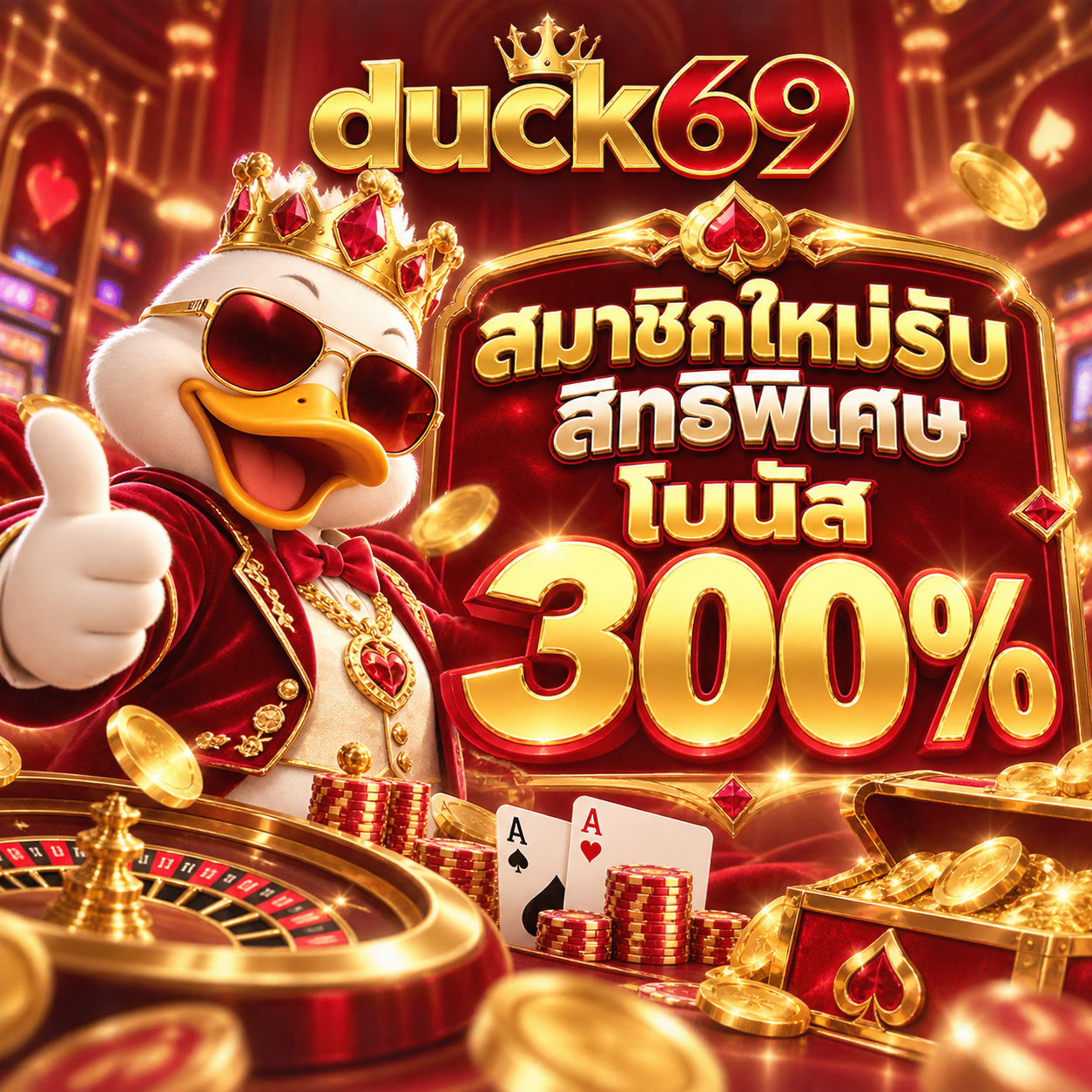 ร่างโบนัสสมาชิกใหม่ 300% duck69